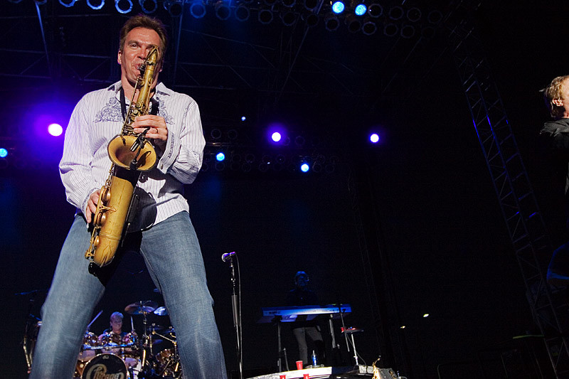 Herrmann is the saxophonist and flautist for one of America's most famous rock bands.