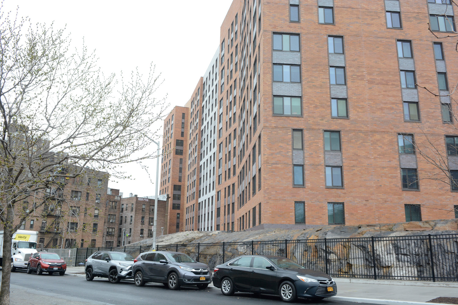 The newly opened 319-unit Second Farms housing site in the Bronx for low-income individuals and families.