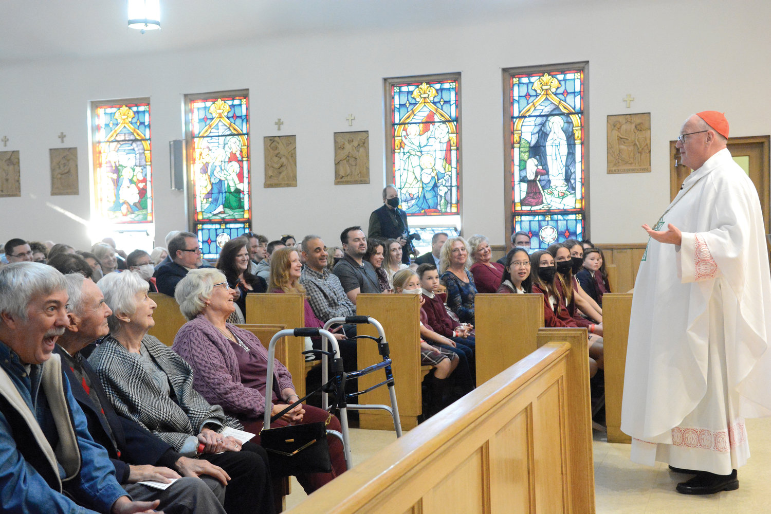 Cardinal Dolan celebrated Mass for the 125th anniversary of Most Precious Blood Church in Walden Nov. 6.