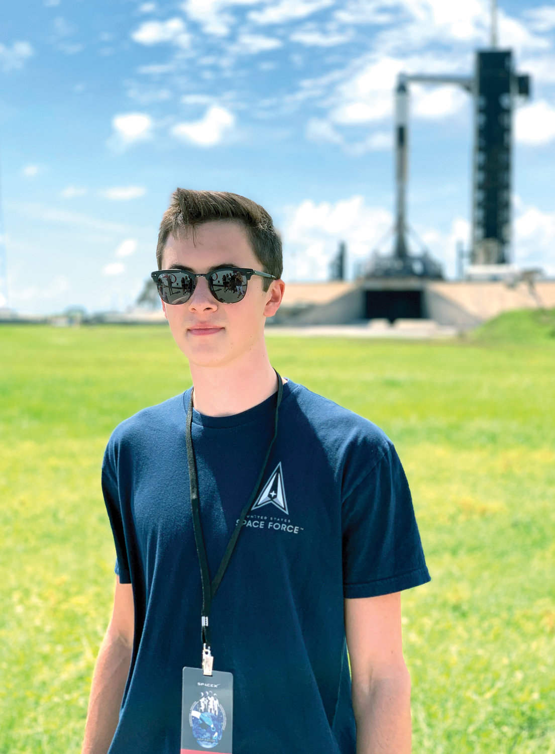 Fordham Prep senior Charlie Reilly was treated to a trip to Cape Canaveral, Fla., in September to watch the launch of SpaceX’s first all-civilian spaceflight.