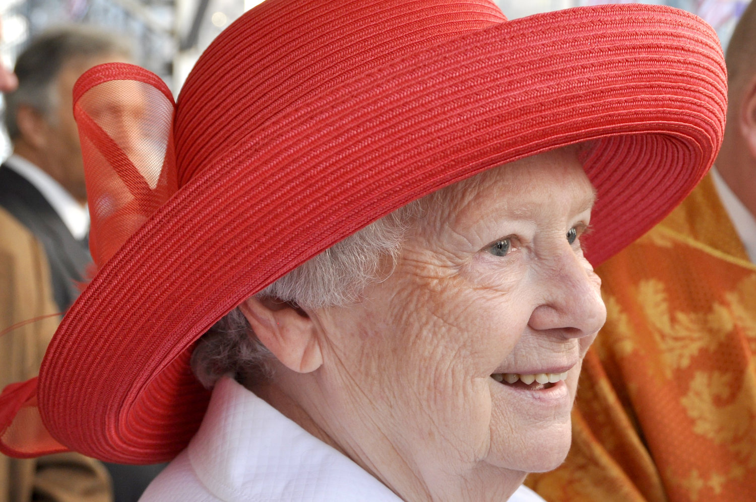 Shirley Jean Radcliffe Dolan sports a stylish hat outside St. Patrick’s Cathedral on Easter Sunday 2010. Mrs. Dolan died March 12 at age 93.
