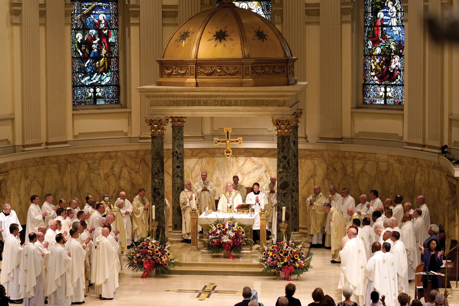 Cardinal Dolan celebrates a special Mass Aug. 14 at St. James Cathedral Basilica in Brooklyn, marking the 200th anniversary of the founding of St. James parish.